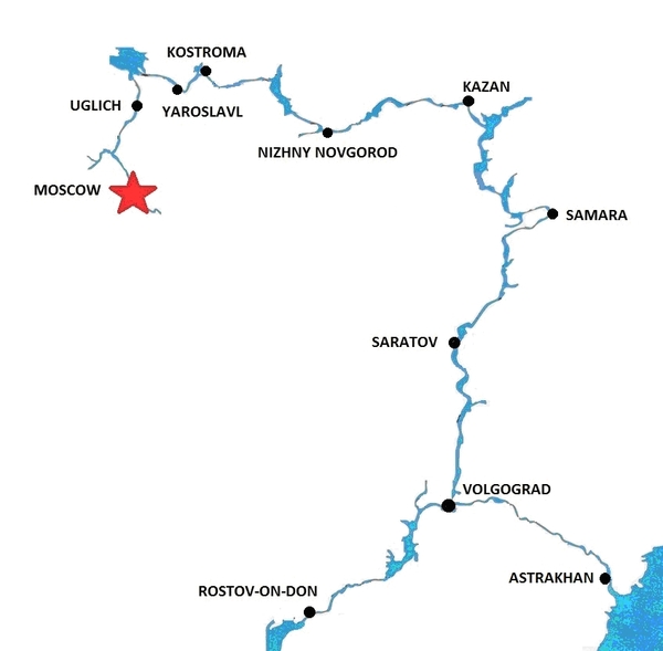 Flusskreuzfahrt von Rostov nach Moskau