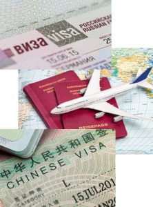 Visum für Russland und Visum für China