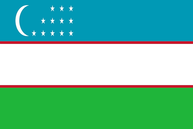 Flagge von Usbekistan